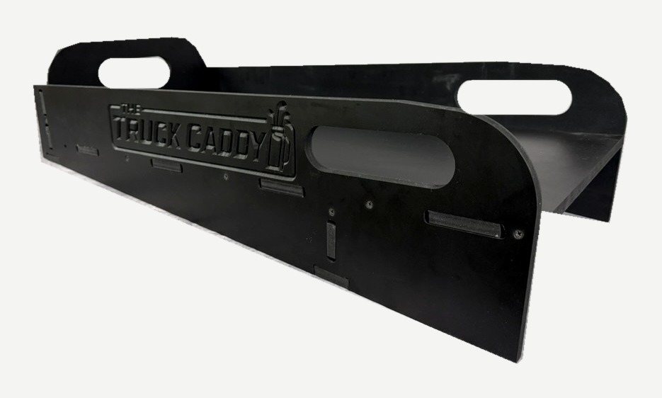 Black Truck Caddy showing its real logo and PVC board construction
