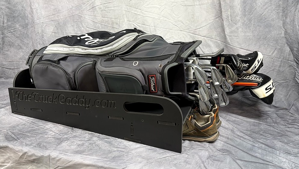 Black Truck Caddy — golf bag and shoe compartment